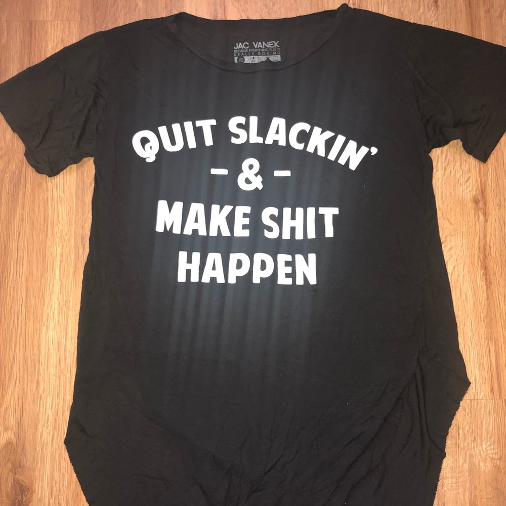 Jac Vanek Uneven Hem Tee